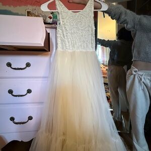 Elegant Cream Kids Dress